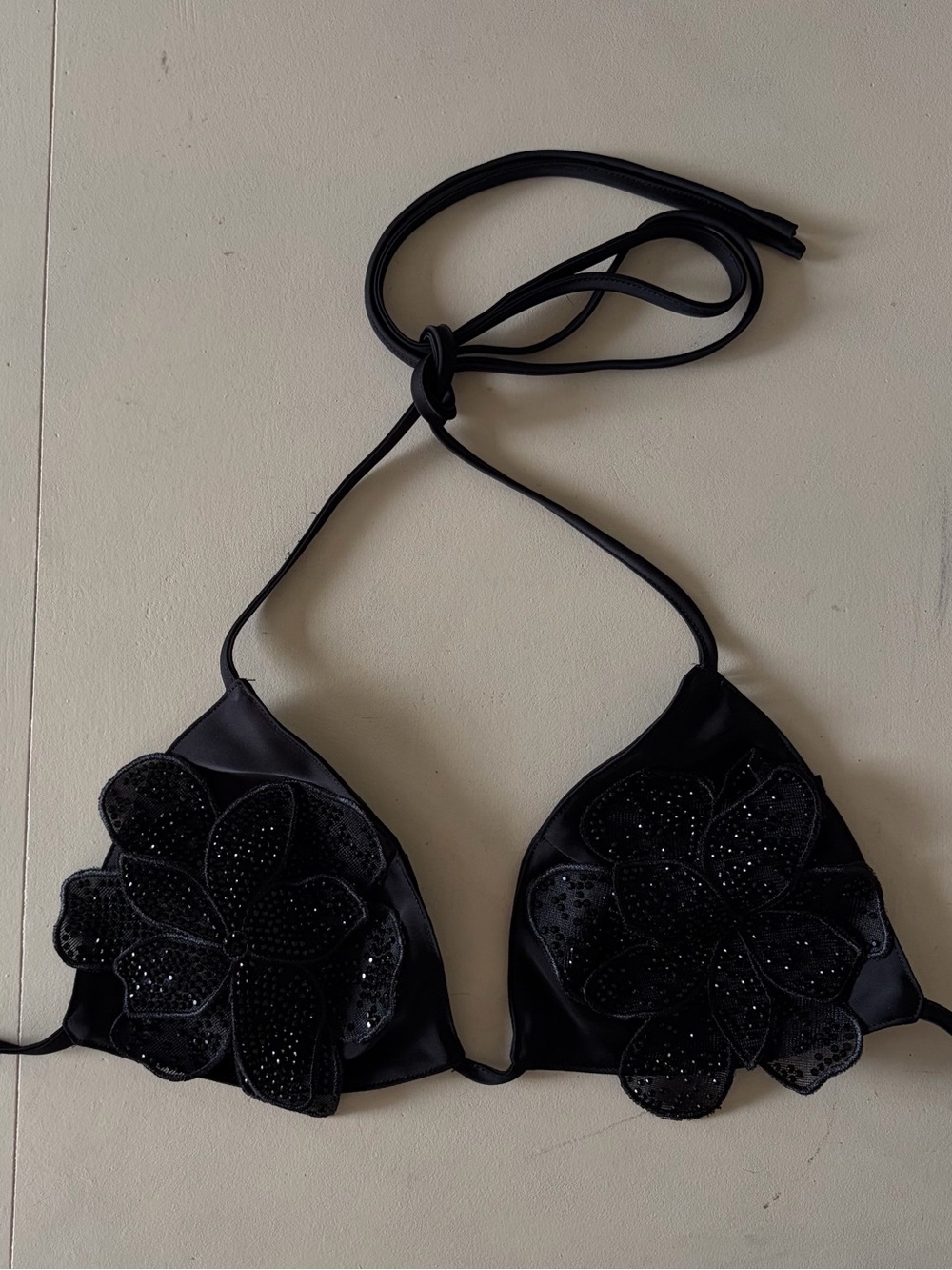 black floral jewel top